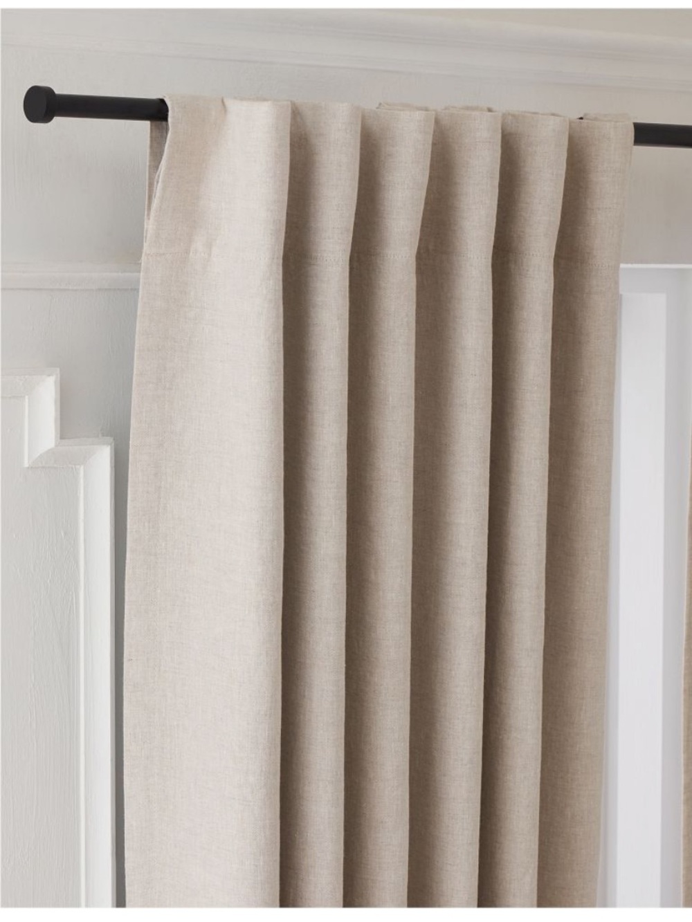 🍃🦋 West Elm European Flax Linen Blackout Curtain Panel